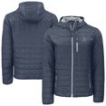thumbnail image 1 of Men's-Cutter & Buck  Anthracite Penn State Nittany Lions Rainier Eco PrimaLoft Hooded Full-Zip Jacket, 1 of 3