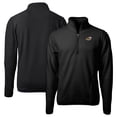 thumbnail image 1 of Men's Cutter & Buck  Black Akron RubberDucks Cascade Eco Sherpa Fleece Quarter-Zip Jacket, 1 of 3