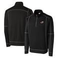 thumbnail image 1 of Men's Cutter & Buck  Black Akron RubberDucks  Clique Helsa Performance Half-Zip Knit Pullover, 1 of 3