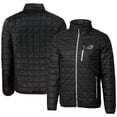 thumbnail image 1 of Men's Cutter & Buck Black Akron RubberDucks Rainier PrimaLoft Eco Insulated Full-Zip Puffer Jacket, 1 of 3