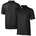 thumbnail image 1 of Men's Cutter & Buck  Black Alabama Crimson Tide Alumni Logo Pike Micro Floral Print Stretch Polo, 1 of 3