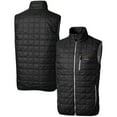 thumbnail image 1 of Men's Cutter & Buck Black Alabama Crimson Tide Team Logo Big & Tall Rainier PrimaLoft Eco Insulated Full-Zip Puffer Vest, 1 of 3