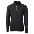 thumbnail image 1 of Men's Cutter & Buck Black Arkansas Razorbacks Adapt Eco Knit Quarter-Zip Pullover Jacket, 1 of 1