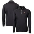 thumbnail image 1 of Men's Cutter & Buck Black Arkansas Razorbacks Adapt Eco Knit Stretch Recycled Big & Tall Quarter-Zip Pullover Top, 1 of 3