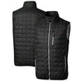 thumbnail image 1 of Men's Cutter & Buck Black Arkansas Razorbacks Big & Tall Rainier PrimaLoft Eco Full-Zip Puffer Vest, 1 of 3