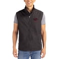 thumbnail image 1 of Men's Cutter & Buck Black Arkansas Razorbacks Charter Eco Recycled Full-Zip Vest, 1 of 2