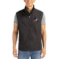 thumbnail image 1 of Men's Cutter & Buck Black Arkansas Razorbacks Charter Eco Recycled Full-Zip Vest, 1 of 2