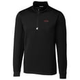 thumbnail image 1 of Men's Cutter & Buck Black Arkansas Razorbacks Collegiate Big & Tall Traverse Half-Zip Jacket, 1 of 1