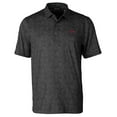 thumbnail image 1 of Men's Cutter & Buck Black Arkansas Razorbacks Pike Constellation Print Stretch Polo, 1 of 1