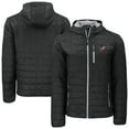 thumbnail image 1 of Men's-Cutter & Buck  Black Arkansas Razorbacks Rainier Eco PrimaLoft Hooded Full-Zip Jacket, 1 of 3