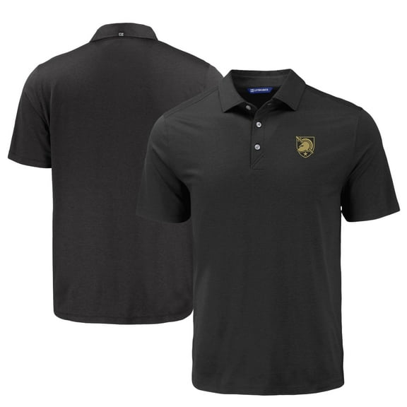 Men's Cutter & Buck Black Army Black Knights Coastline Epic Comfort Eco Recycled Polo
