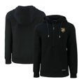 thumbnail image 1 of Men's Cutter & Buck Black Army Black Knights Roam Eco Recycled Half-Zip Hoodie, 1 of 3