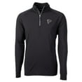 thumbnail image 1 of Men's Cutter & Buck Black Atlanta Falcons Adapt Eco Knit Quarter-Zip Pullover Jacket, 1 of 1