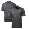 thumbnail image 1 of Men's Cutter & Buck Black Atlanta Falcons Throwback Logo Pike Banner Stretch Polo, 1 of 3