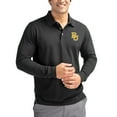 thumbnail image 1 of Men's Cutter & Buck Black Baylor Bears Advantage Eco Tri-Blend Pique Long Sleeve Polo, 1 of 2