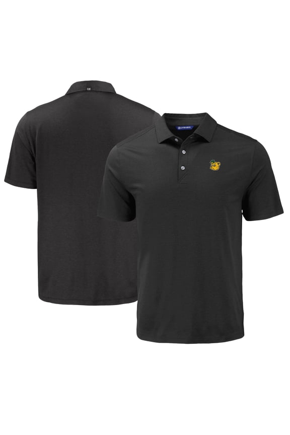 Men's Cutter & Buck Black Baylor Bears Coastline Epic Comfort Eco Recycled Polo