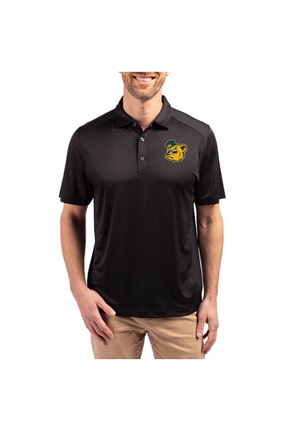Men's-Cutter & Buck  Black Baylor Bears Forge Eco Stretch Recycled Polo
