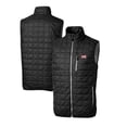 thumbnail image 1 of Men's Cutter & Buck  Black Big 12 Gear Rainier PrimaLoft Eco Insulated Full-Zip Puffer Vest, 1 of 3