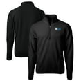 thumbnail image 1 of Men's Cutter & Buck  Black Big Ten Gear Cascade Eco Sherpa Fleece Quarter-Zip Pullover Jacket, 1 of 3