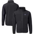 thumbnail image 1 of Men's Cutter & Buck  Black Boise State Broncos Big & Tall Charter Eco Knit Recycled Full-Zip Jacket, 1 of 3