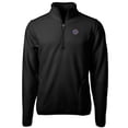 thumbnail image 1 of Men's Cutter & Buck Black Boise State Broncos Team Logo Cascade Eco Sherpa Fleece Quarter-Zip Pullover Jacket, 1 of 1