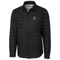 thumbnail image 1 of Men's Cutter & Buck Black Boston College Eagles Rainier Full-Snap Shirt Jacket, 1 of 1