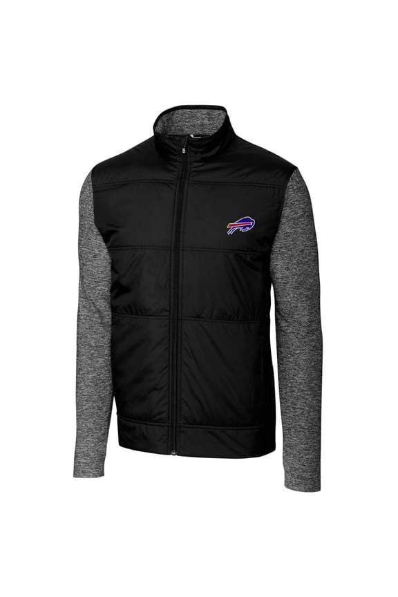 Men's Cutter & Buck Black Buffalo Bills Stealth Full-Zip Jacket