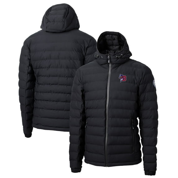 Men's Cutter & Buck Black Buffalo Bisons Mission Ridge Repreve Eco Insulated Full-Zip Puffer Jacket
