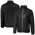 thumbnail image 1 of Men's Cutter & Buck Black Carolina Panthers Rainier PrimaLoft Eco Insulated Full-Zip Puffer Jacket, 1 of 3