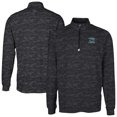 thumbnail image 1 of Men's Cutter & Buck Black Carolina Panthers Traverse Camo Print Stretch DryTec Quarter-Zip Top, 1 of 3