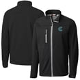 thumbnail image 1 of Men's Cutter & Buck  Black Charlotte Knights  Clique Telemark Eco Stretch Softshell Full-Zip Jacket, 1 of 3