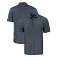 thumbnail image 1 of Men's Cutter & Buck Black Charlotte Knights Pike Eco Pebble Print Stretch Recycled Polo, 1 of 3