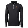 thumbnail image 1 of Men's Cutter & Buck Black Cincinnati Bengals Big & Tall Adapt Eco Knit Quarter-Zip Pullover Jacket, 1 of 1