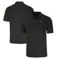 thumbnail image 1 of Men's Cutter & Buck Black Cincinnati Reds Big & Tall Forge Eco Stretch Recycled Polo, 1 of 3