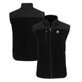 thumbnail image 1 of Men's Cutter & Buck  Black Citadel Bulldogs Big & Tall Cascade Eco Sherpa Fleece Full-Zip Vest, 1 of 3
