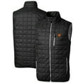 thumbnail image 1 of Men's Cutter & Buck Black Clemson Tigers Big & Tall Rainier PrimaLoft Eco Full-Zip Puffer Vest, 1 of 3