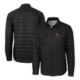 thumbnail image 1 of Men's Cutter & Buck Black Clemson Tigers Team Logo Big & Tall Rainier PrimaLoft Eco Insulated Quilted Button-Up Shacket, 1 of 3