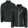 thumbnail image 1 of Men's Cutter & Buck  Black Cleveland Browns Big & Tall Rainier PrimaLoft- Eco Insulated Full-Zip Hoodie Puffer Jacket, 1 of 3