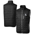thumbnail image 1 of Men's Cutter & Buck  Black Cleveland Browns Big & Tall Rainier PrimaLoft- Eco Insulated Full-Zip Puffer Vest, 1 of 3