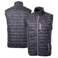 thumbnail image 1 of Men's Cutter & Buck  Black Dartmouth Big Green Rainier PrimaLoft Eco Insulated Printed Full-Zip Puffer Vest, 1 of 3