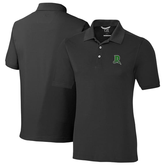 Men's Cutter & Buck Black Dayton Dragons Big & Tall DryTec Advantage Tri-Blend Pique Polo
