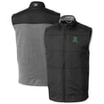 thumbnail image 1 of Men's Cutter & Buck  Black Dayton Dragons Stealth Hybrid Quilted Full-Zip Windbreaker Vest, 1 of 3