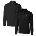 thumbnail image 1 of Men's Cutter & Buck Black Delaware Fightin' Blue Hens Traverse Stretch Quarter Zip-Pullover Top, 1 of 3