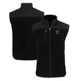 thumbnail image 1 of Men's Cutter & Buck  Black Delaware State Hornets Big & Tall Cascade Eco Sherpa Fleece Full-Zip Vest, 1 of 3