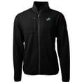 thumbnail image 1 of Men's Cutter & Buck Black Detroit Lions Cascade Eco Sherpa Fleece Full-Zip Jacket, 1 of 1
