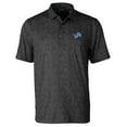 thumbnail image 1 of Men's Cutter & Buck Black Detroit Lions Pike Constellation Print Stretch Polo, 1 of 1