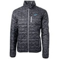 thumbnail image 1 of Men's Cutter & Buck Black Detroit Lions Rainier Printed Full-Zip Puffer Jacket, 1 of 1