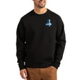 thumbnail image 1 of Men's Cutter & Buck Black Detroit Lions Throwback Roam Recycled Raglan Pullover Sweatshirt, 1 of 2