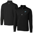 thumbnail image 1 of Men's Cutter & Buck  Black Detroit Lions Traverse Stretch Quarter-Zip Top, 1 of 3
