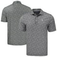 thumbnail image 1 of Men's Cutter & Buck Black Detroit Tigers Pike Eco Flora Print Recycled Polo, 1 of 3